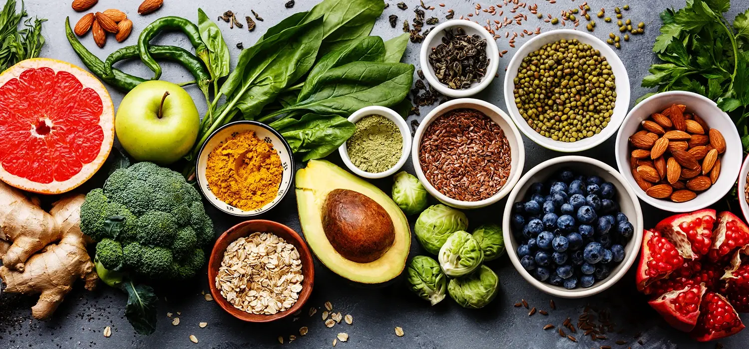 Comida sana de una dieta equilibrada
